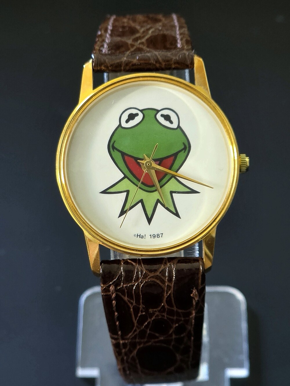 VTG Kermit The Frog Ha! 1987 Image Watch Never Worn Collectible Works